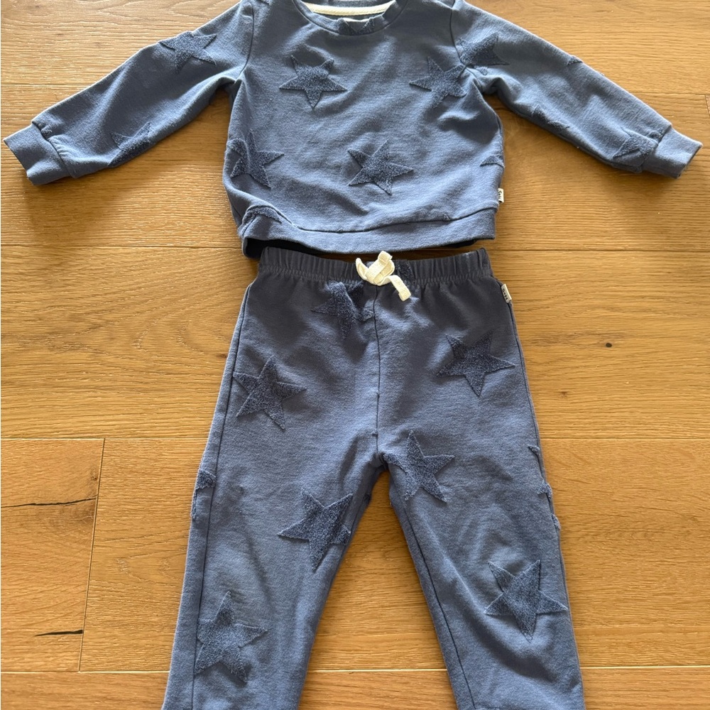 Sammy + Nat Blue Star Sweatpants & Joggers Set